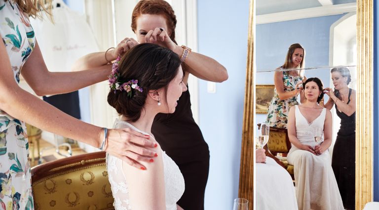 Schlosshochzeit von Corinna und Johannes in Franken