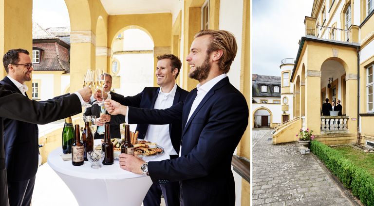 Schlosshochzeit von Corinna und Johannes in Franken
