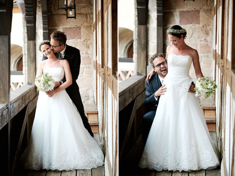 Hochzeit von Barbara und Klaus auf Burg Wernberg in der Oberpfalz