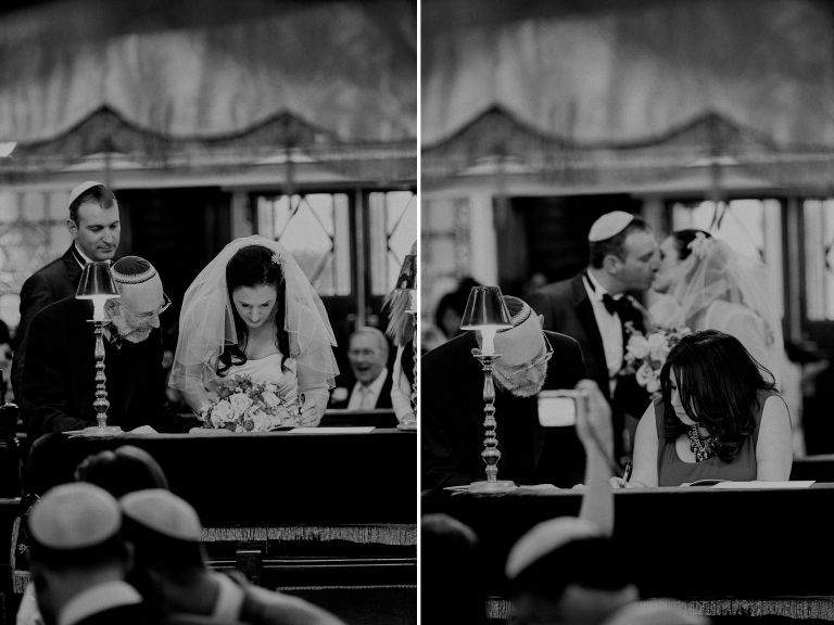 Trauung von Jodie und Marc in der Holland Road Synagogue in Hove