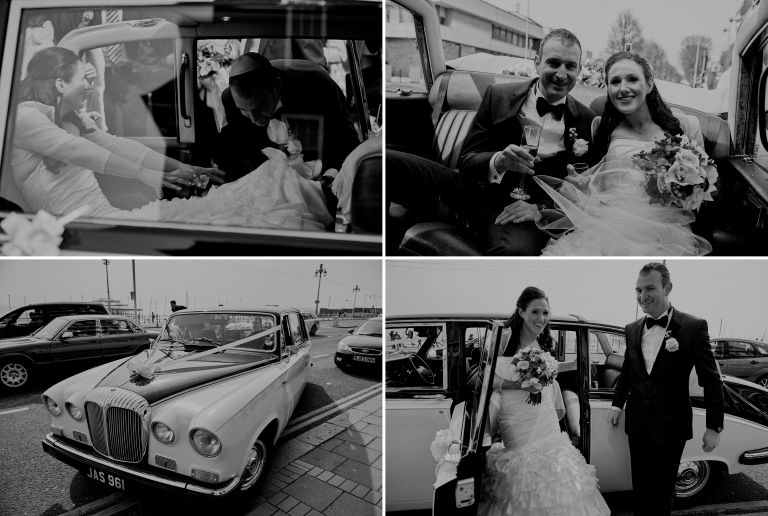 Hochzeit von Jodie und Marc im Hilton Brighton