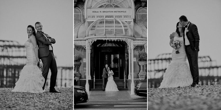 Paarfotos von Jodie und Marc an der Seafront