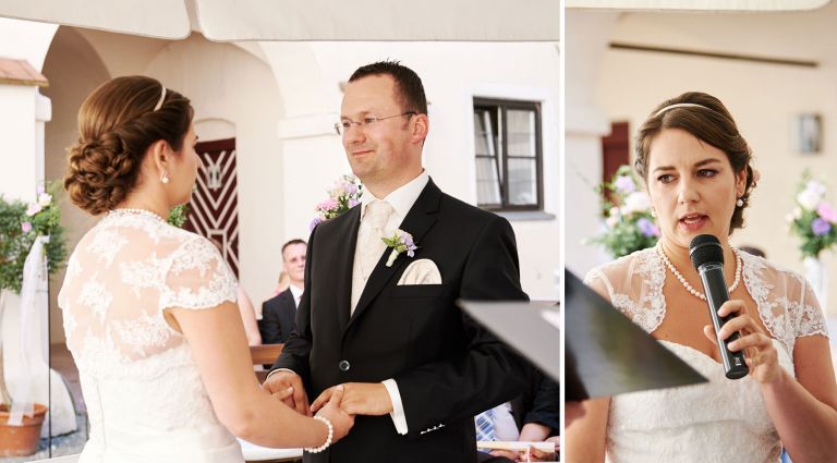 Schlosshochzeit von Monika und Erwin in Mariakirchen