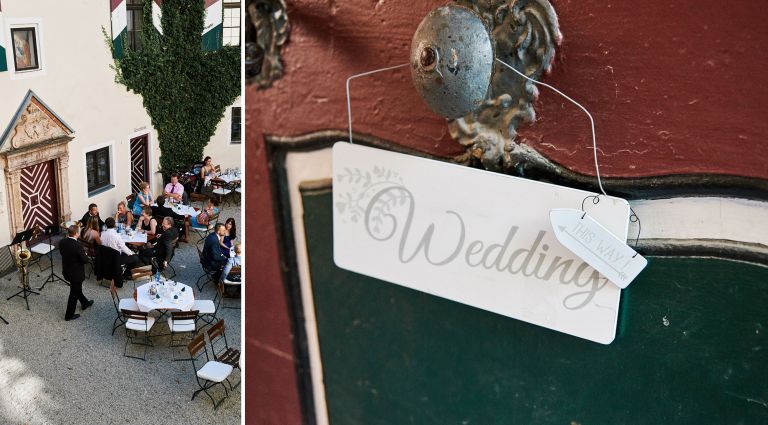 Schlosshochzeit von Monika und Erwin in Mariakirchen