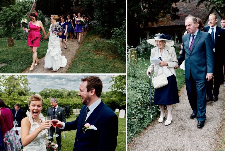Hochzeit von Rosie und Dickon im English Wine Centre