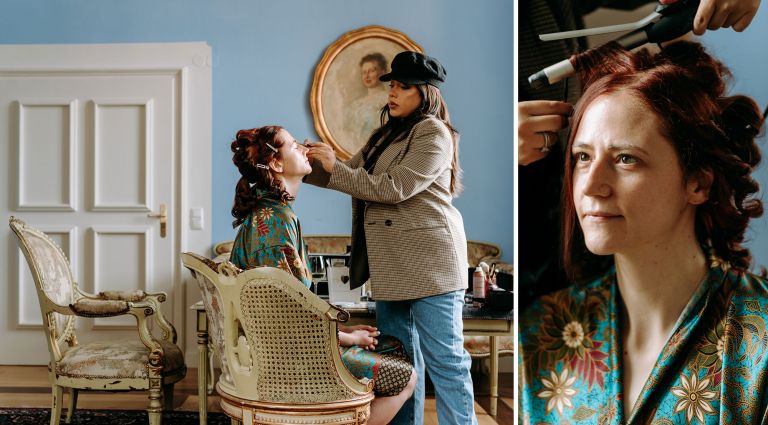 Hochzeit auf Schloss Jägersburg im fränkischen Bammersdorf