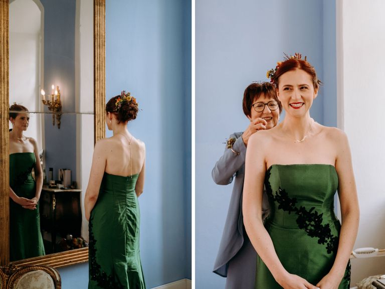 Hochzeit auf Schloss Jägersburg im fränkischen Bammersdorf