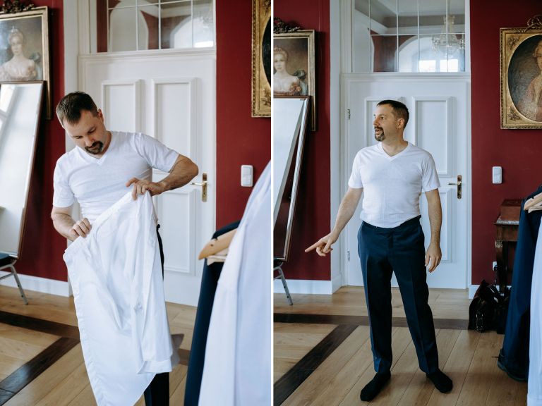 Hochzeit auf Schloss Jägersburg im fränkischen Bammersdorf
