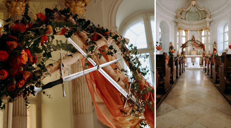 Hochzeit auf Schloss Jägersburg im fränkischen Bammersdorf