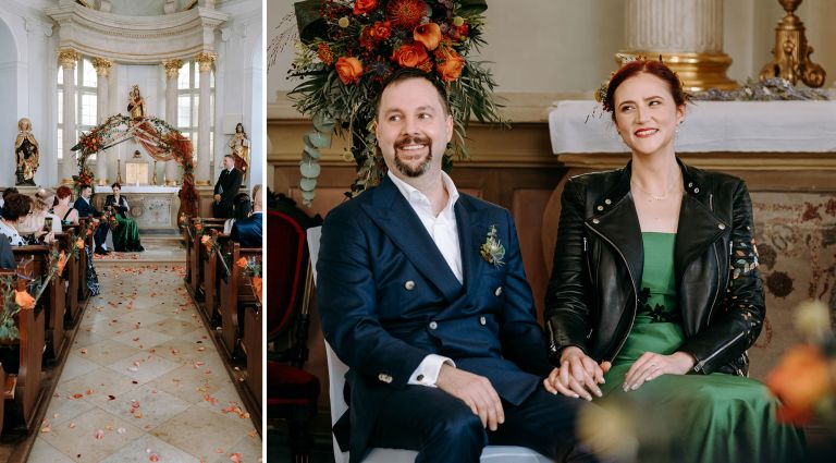 Hochzeit auf Schloss Jägersburg im fränkischen Bammersdorf