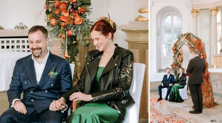 Hochzeit auf Schloss Jägersburg im fränkischen Bammersdorf